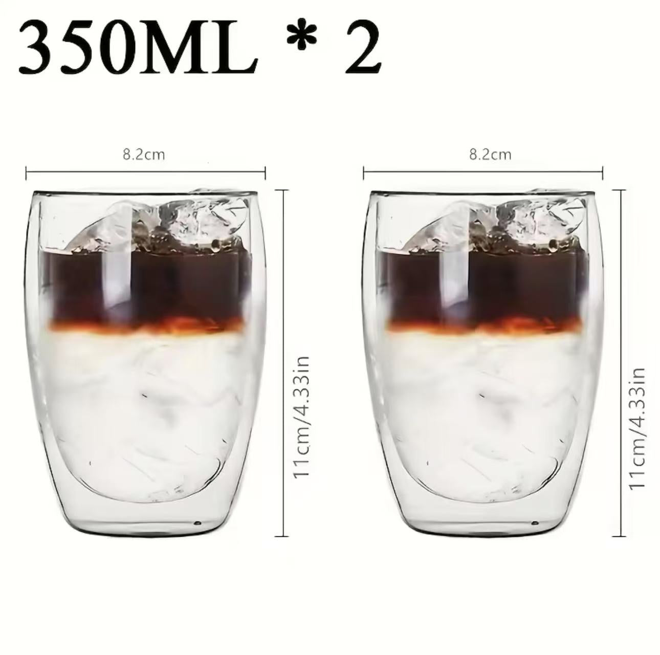 Cozy Sip Double Glass Cup