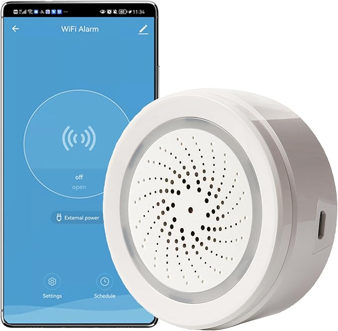 带有频闪灯的智能WiFi警报