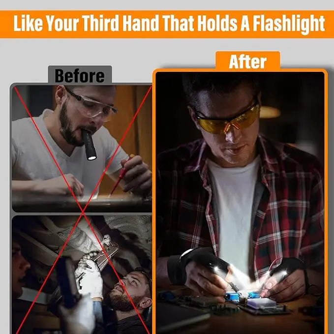 LED Flashlight Work Gloves - ExploreMore Hub