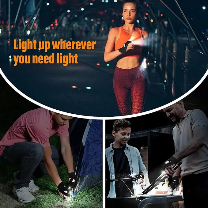 LED Flashlight Work Gloves - ExploreMore Hub