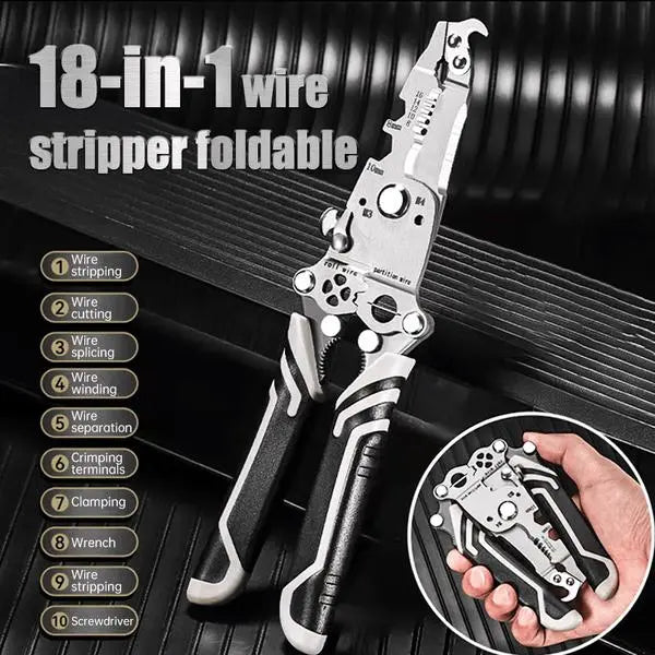 Multifunctional Folding Wire Stripper-Professional Electrician Tool - ExploreMore Hub