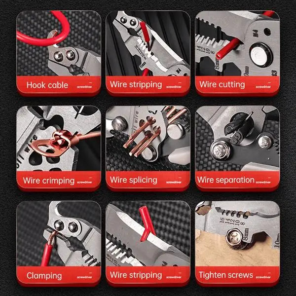 Multifunctional Folding Wire Stripper-Professional Electrician Tool - ExploreMore Hub