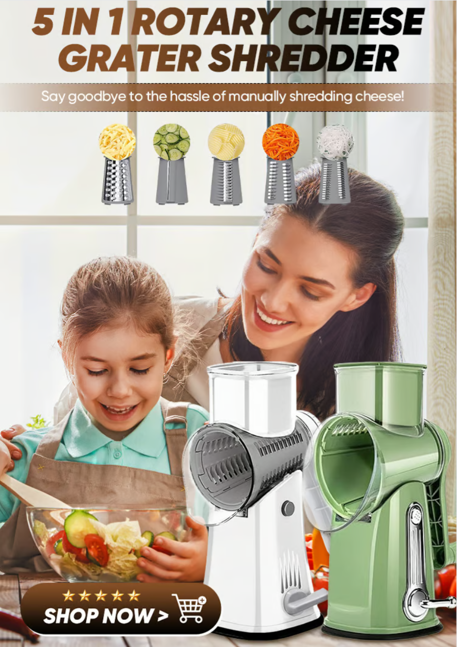 5 IN 1 Rotary EasyGrate Shredder