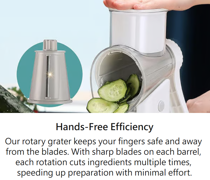 5 IN 1 Rotary EasyGrate Shredder