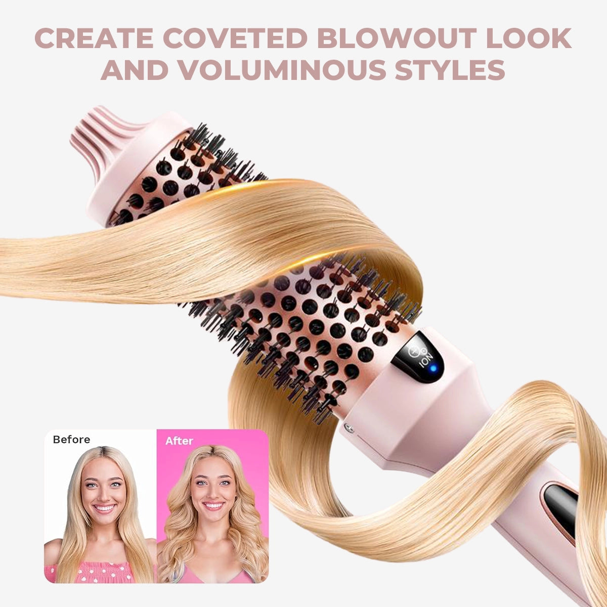 3-in-1 Pro Negative Ion PTC Heaters Thermal Brush