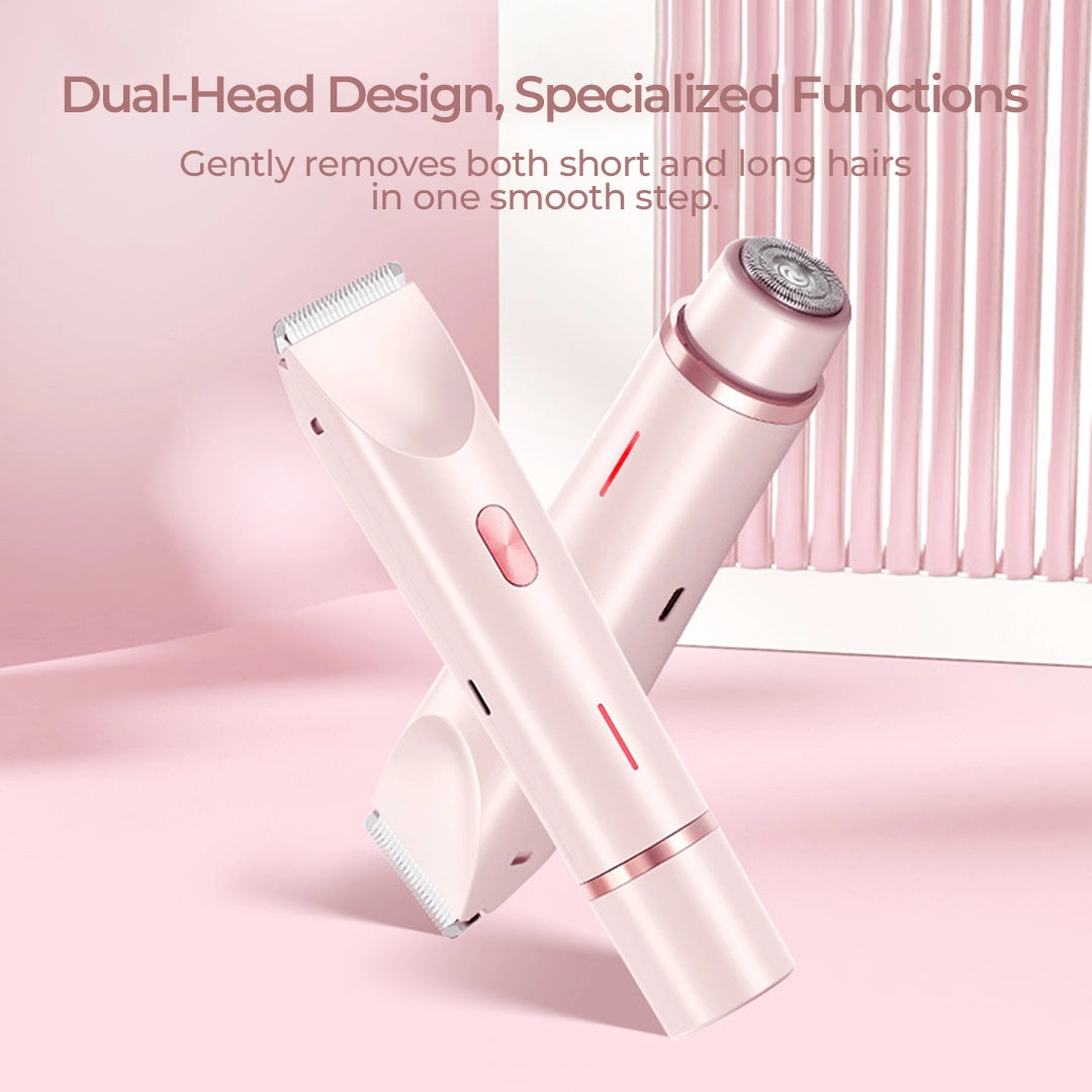 2 in 1 Painless Bikini & Facial Hair Trimmer