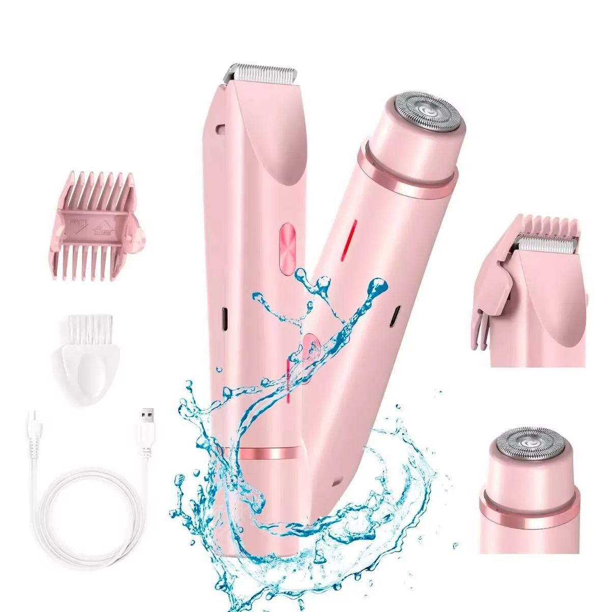 2 in 1 Painless Bikini & Facial Hair Trimmer