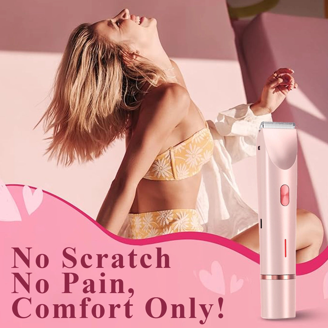 2 in 1 Painless Bikini & Facial Hair Trimmer