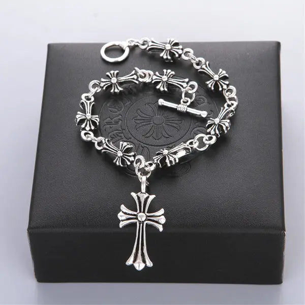 Elegance Cross Charm Bracelet - ExploreMore Hub