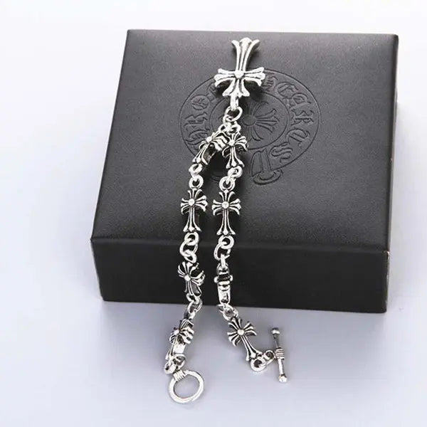 Elegance Cross Charm Bracelet - ExploreMore Hub