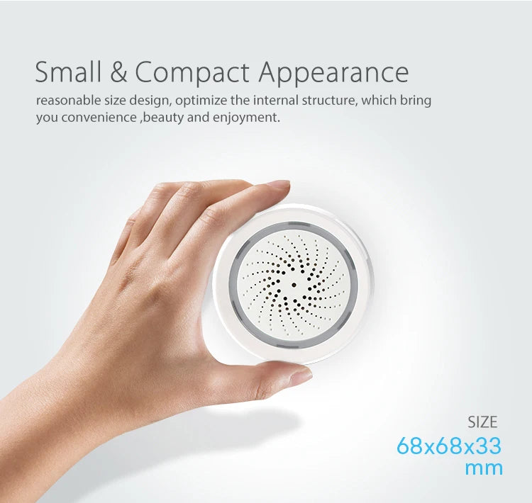 Smart WiFi Alarm with Strobe Light