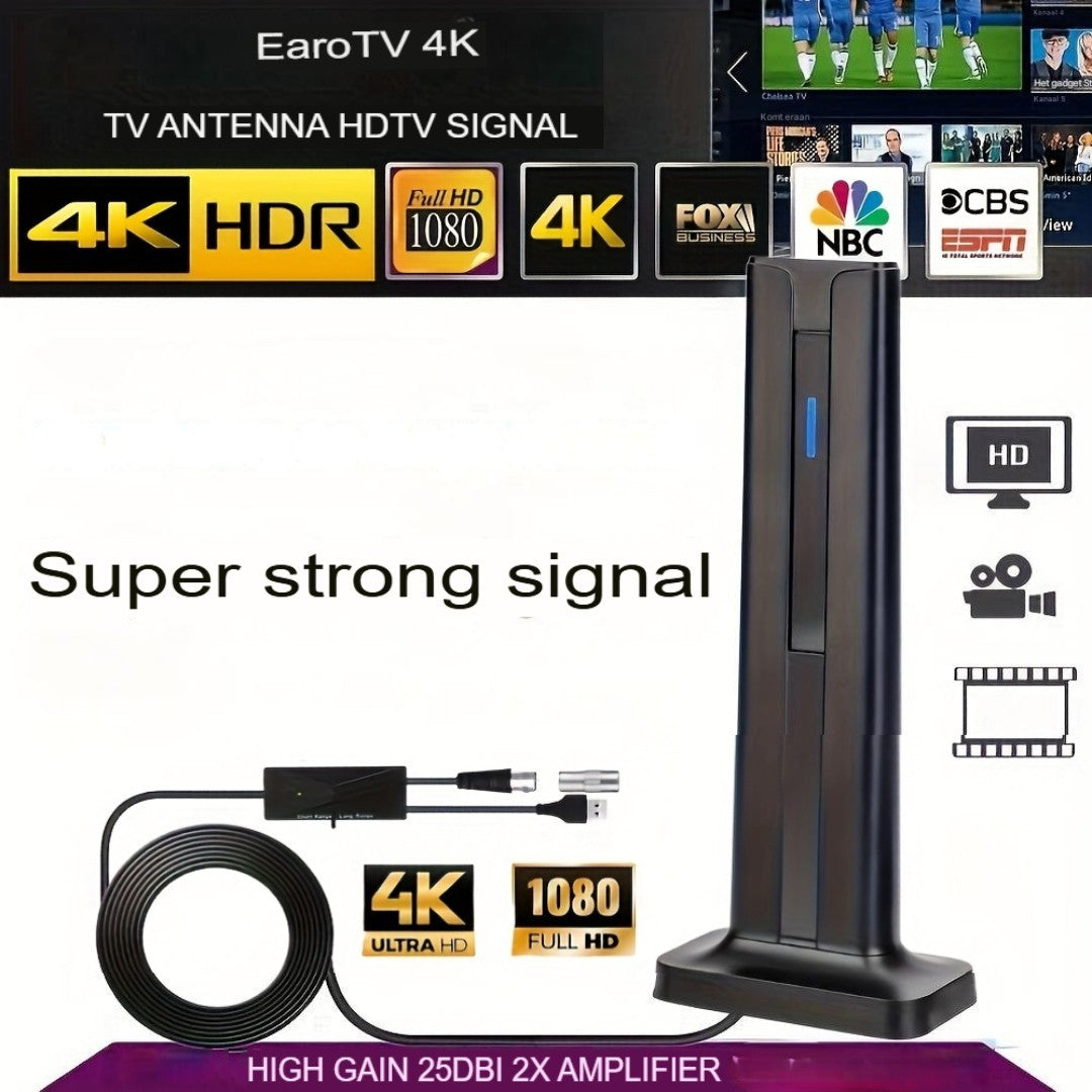 EaroTV 4K Get free HD channels without cable, smart TV or Wi-Fi