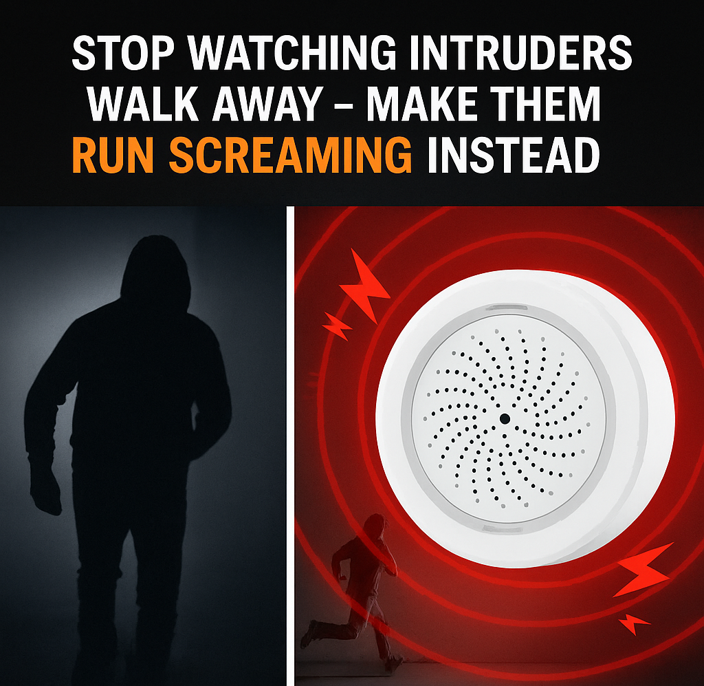 Smart WiFi Alarm with Strobe Light