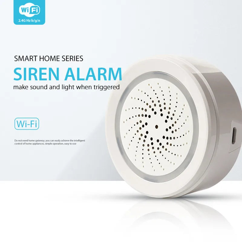 Smart WiFi Alarm with Strobe Light