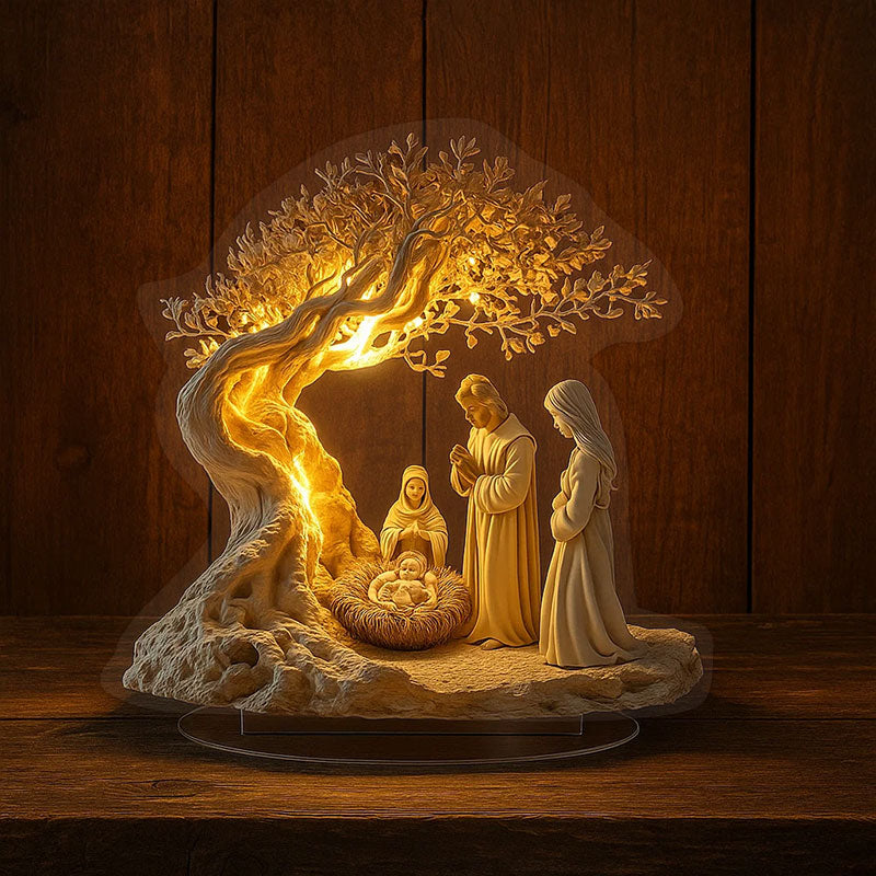 Jesus Tree of Life Newborn Desk Decoration