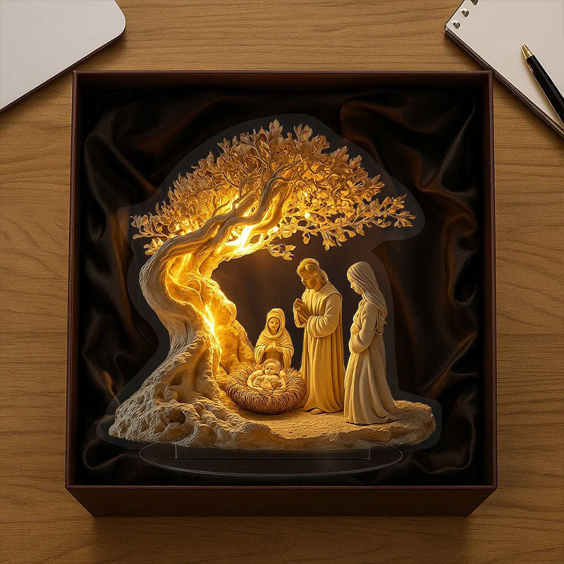 Jesus Tree of Life Newborn Desk Decoration