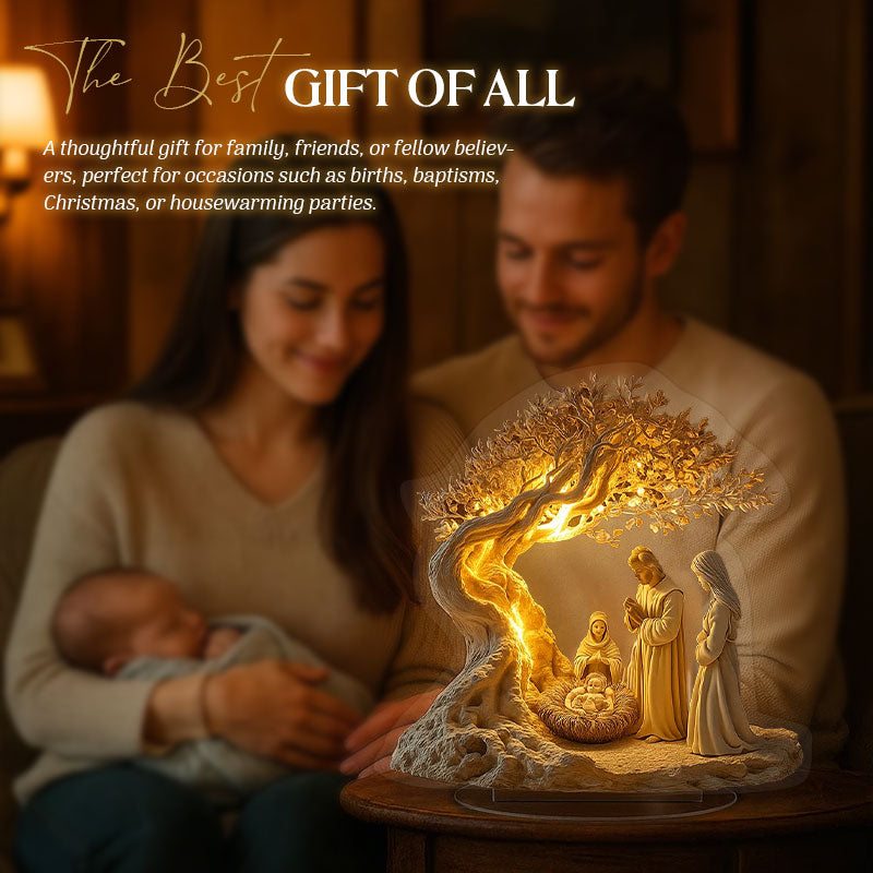 Jesus Tree of Life Newborn Desk Decoration
