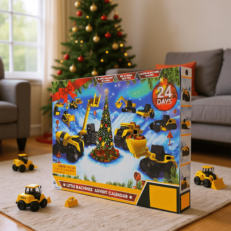 🎄24-day Advent Calendar with Truck on the way to Christmas