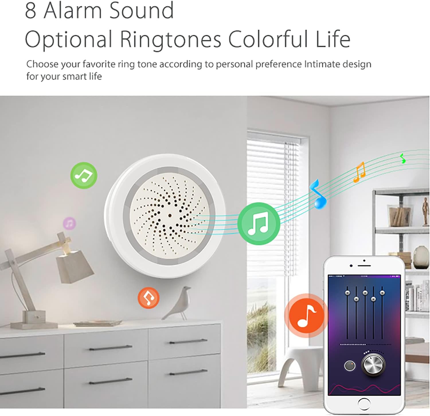 Smart WiFi Alarm with Strobe Light