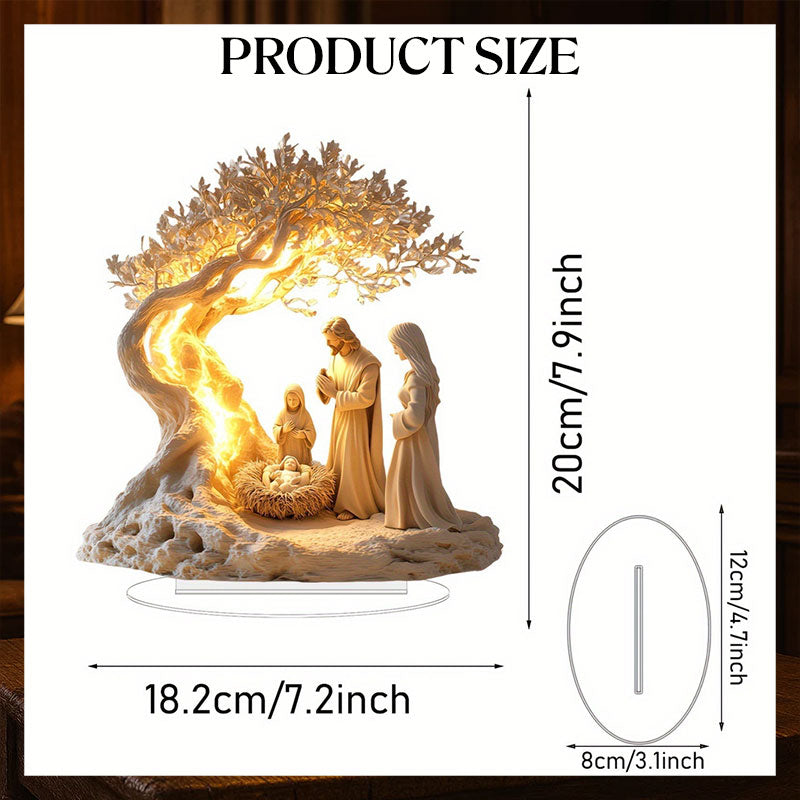 Jesus Tree of Life Newborn Desk Decoration
