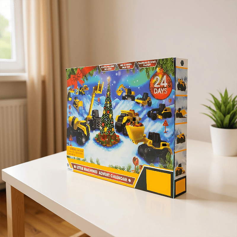 🎄24-day Advent Calendar with Truck on the way to Christmas