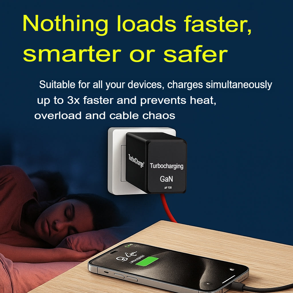 TurboCharge GaN | Charge faster, smarter, and safer!